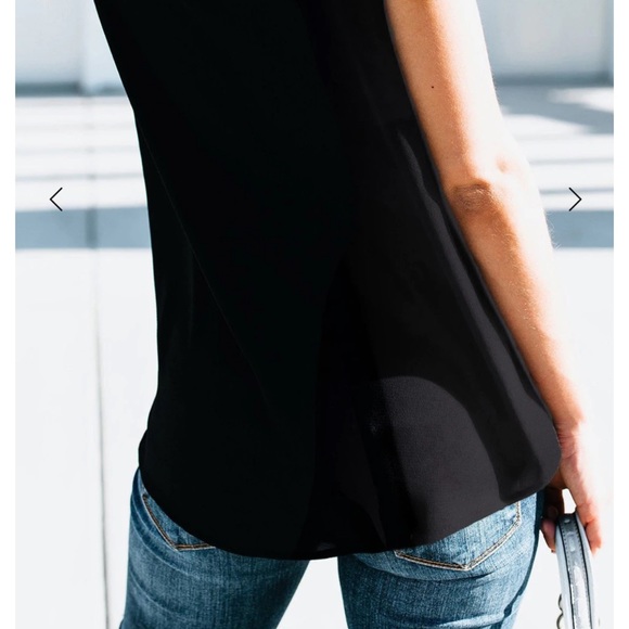 Jessica soft knit tee featuring a v-neckline, short sleeves, a front pocket - Picture 6 of 6